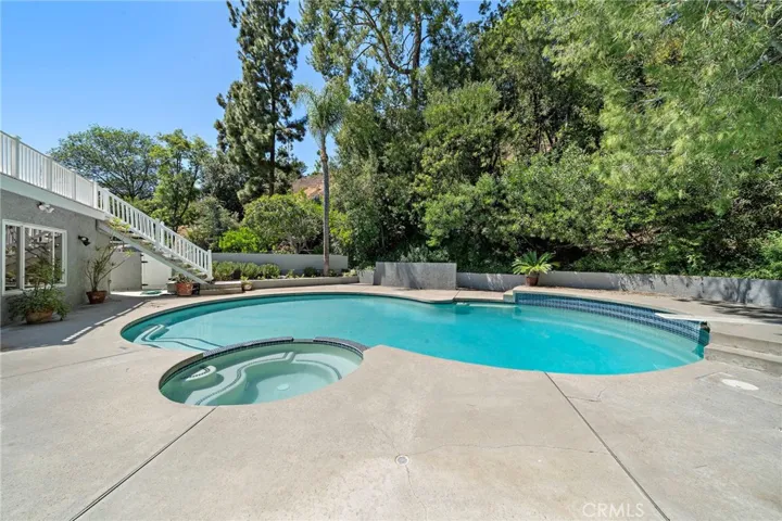 So private, peaceful and serene. The pool and spa are ready for your enjoyment.