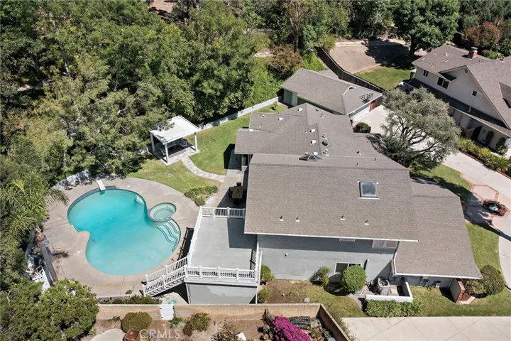 Side view of property