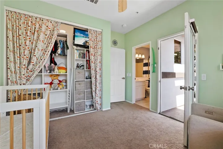 Closet has built-ins.