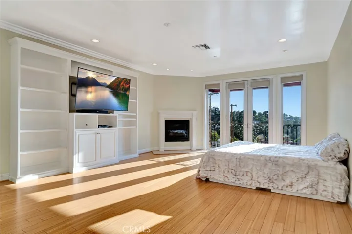 Primary bedroom from corner
