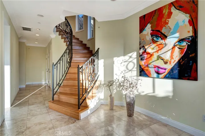 Entry foyer and staircase