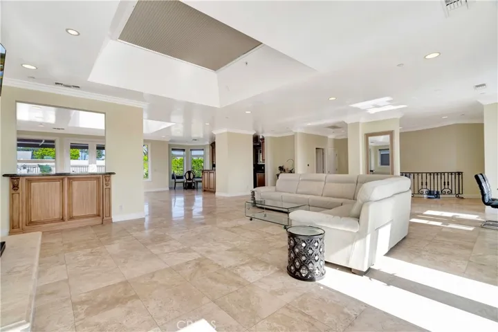Living room from balcony corner