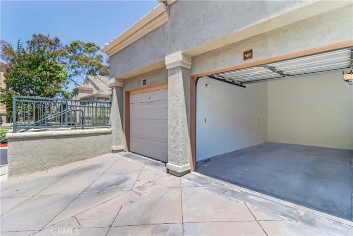 Finished garage