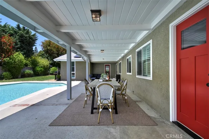 Backyard with Covered Patio