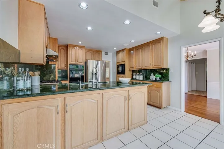 Fully remodeled kitchen that leads to Dining Room