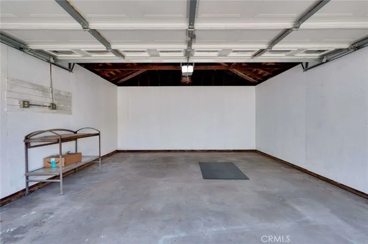 Roomy finished garage