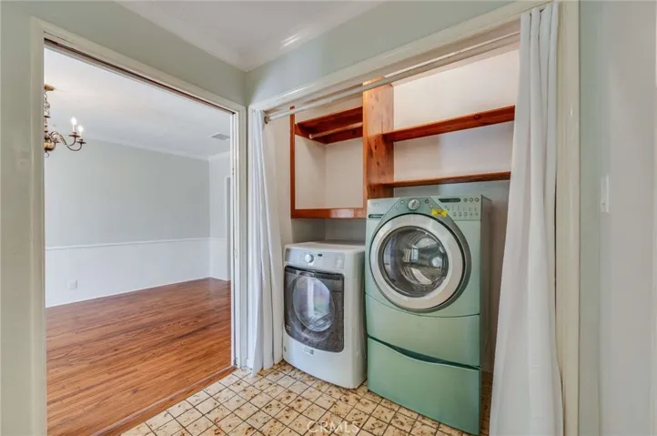 Laundry area off of Family Room