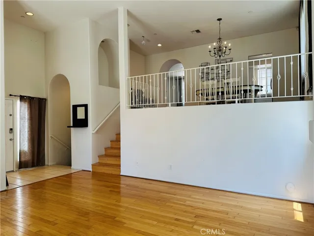 Living room looking toward entry door