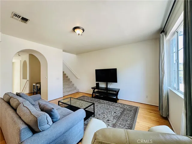 Living space next to kitchen