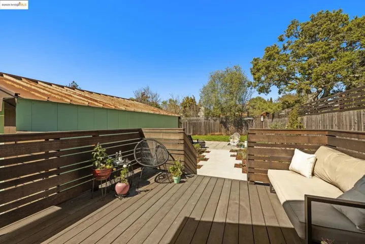 Deck off of sunroom/bedroom/office