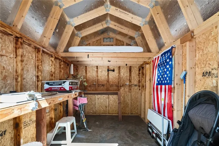 Inside Blue Shed