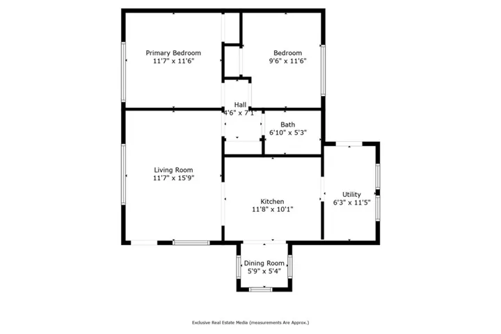 Floor plan with dimensions