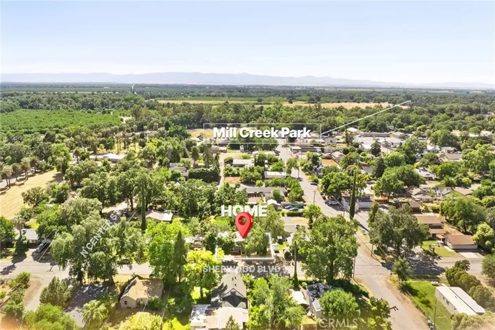 Arial View of Neighborhood