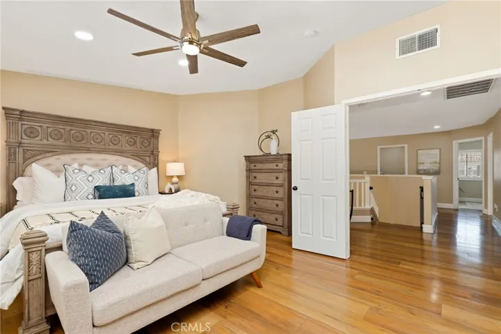 Primary suite, high ceilings, great light
