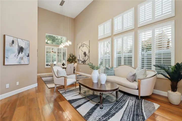 High ceilings, lots of natural light