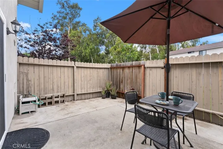 Spacious patio.