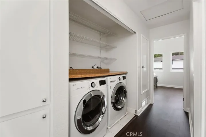 Upstairs laundry.