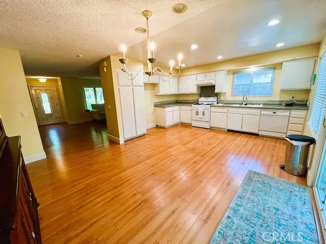 open dining area and kitchen space

