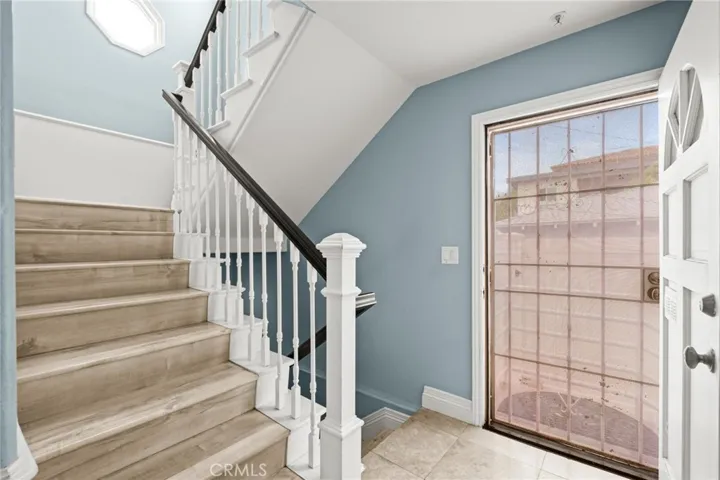 Back entrance by stairs