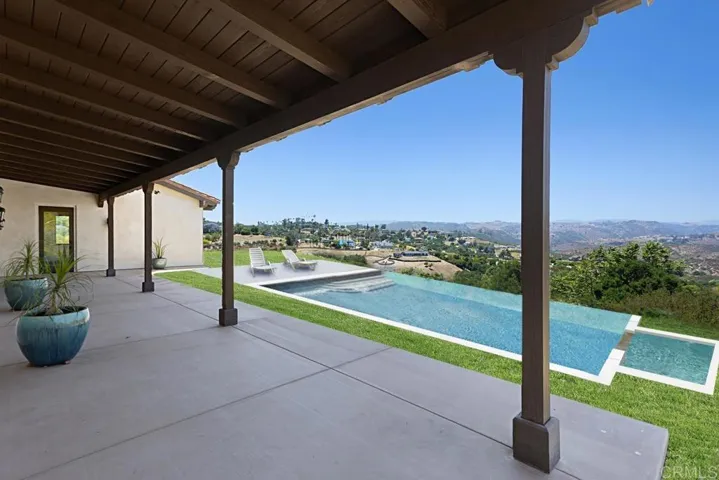 pool is virtually staged.
