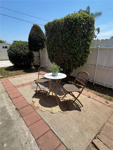 Private side patio off of Primary Bedroom
