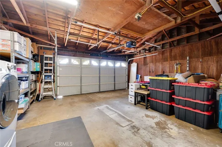 2 car garage and laundry area