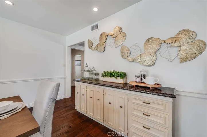 Lots of cabinet and counter top space in the dining room and kitchen