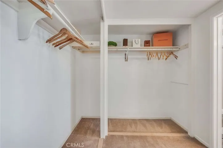 Spacious double closets