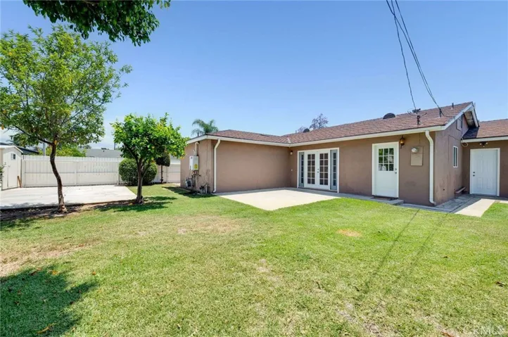 Large patio area off of Dining Room and also RV parking area