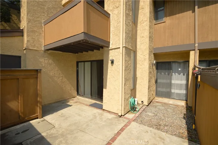 Large private patio