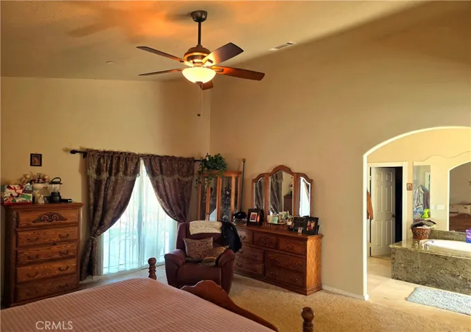 View of private entry and bath from retreat area.