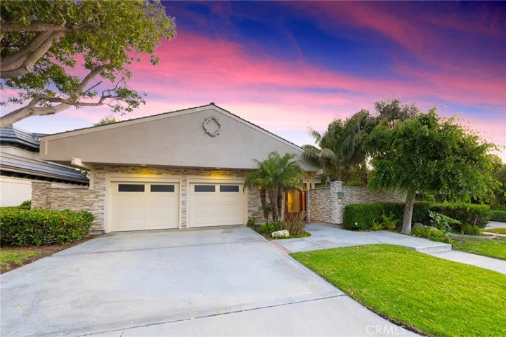 Oversized two car garage and driveway