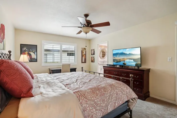 Bright primary bedroom