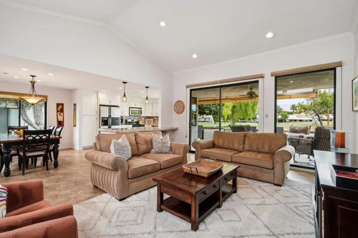 Living room with views