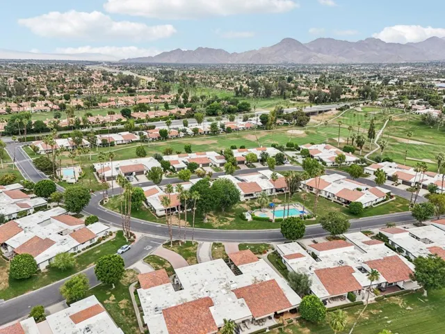 Ariel view facing back of home