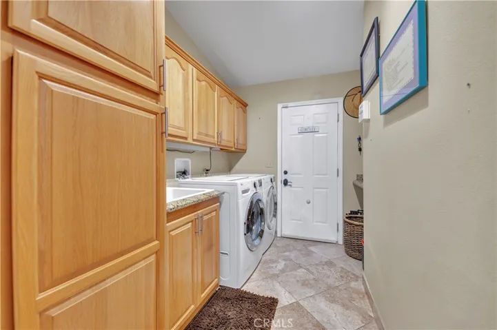 Laundry room into entrance of garage