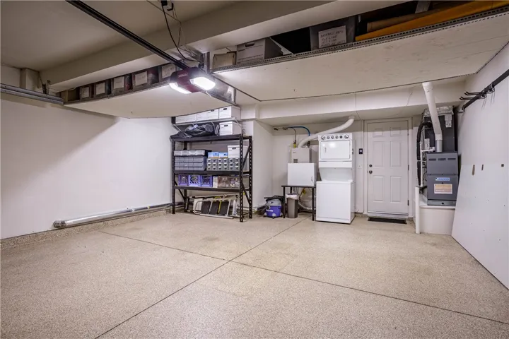 Finished garage