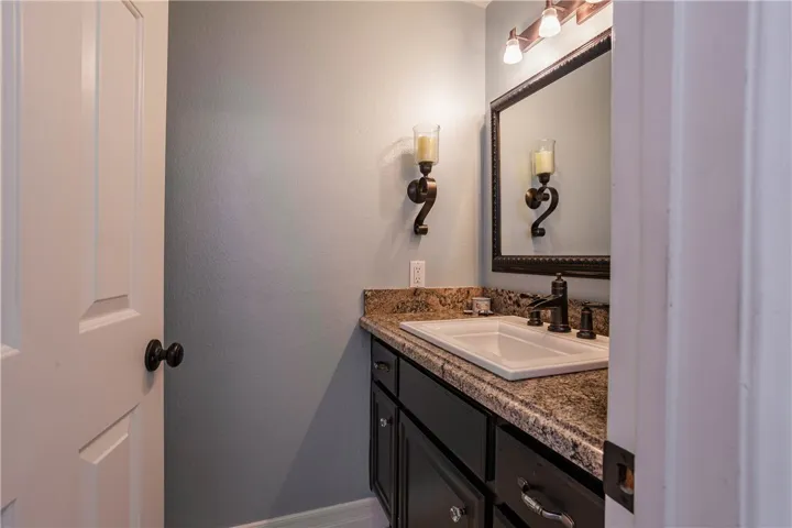 Downstairs powder room