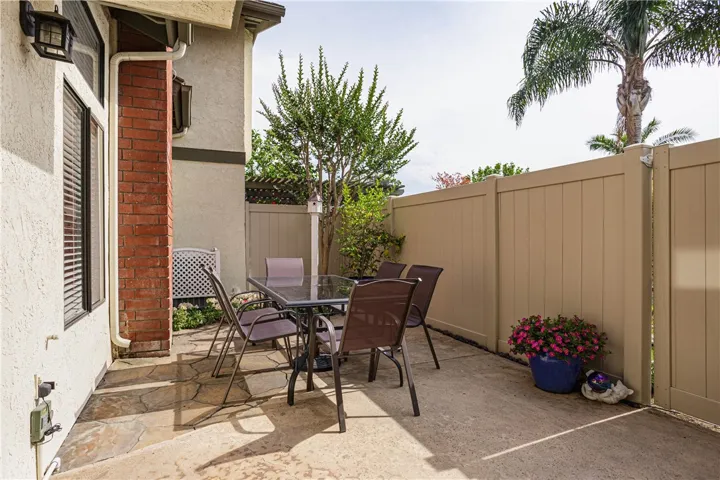 Very private patio