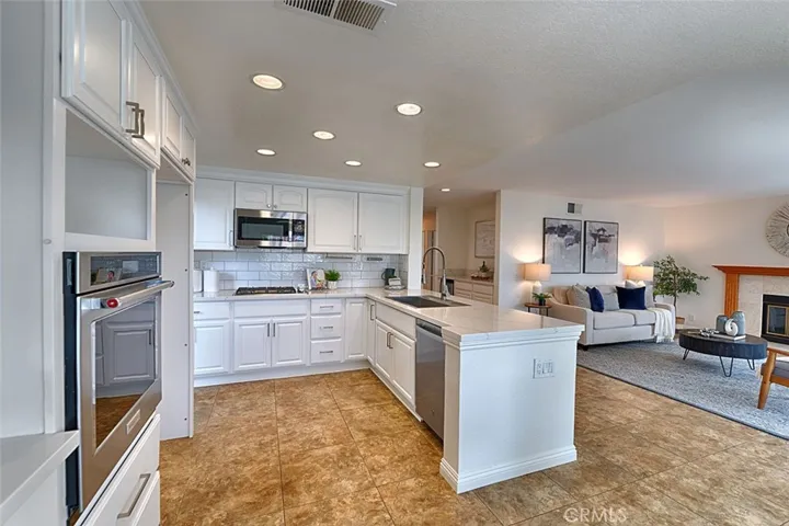 Overlooking the family room
