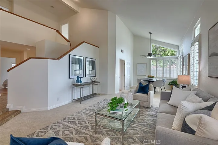 Living room towards dining area