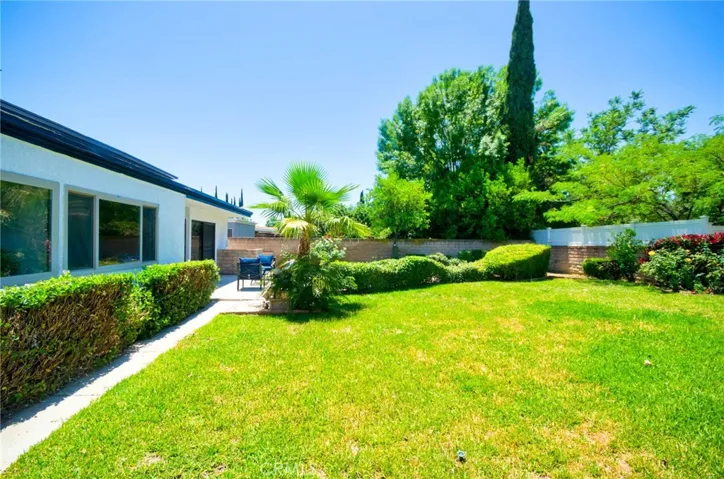 Backyard to left side