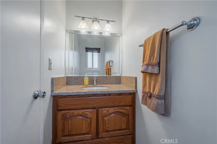 Downstairs Half Bath off Family Room