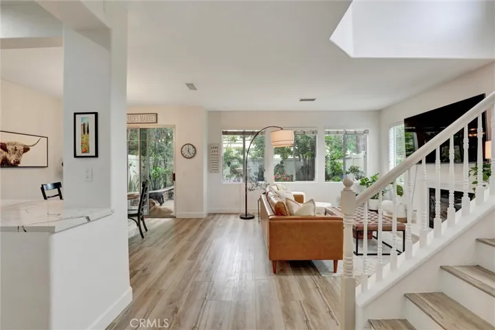 Kitchen open to Living room