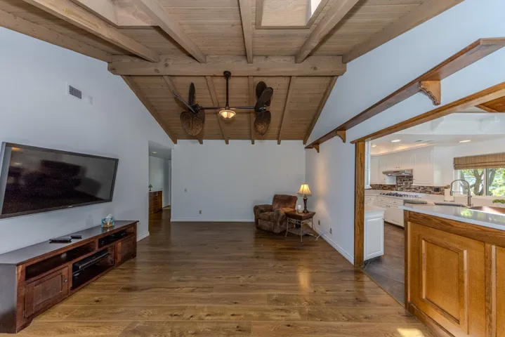 den, shot with back to fireplace (Bose TV not included)