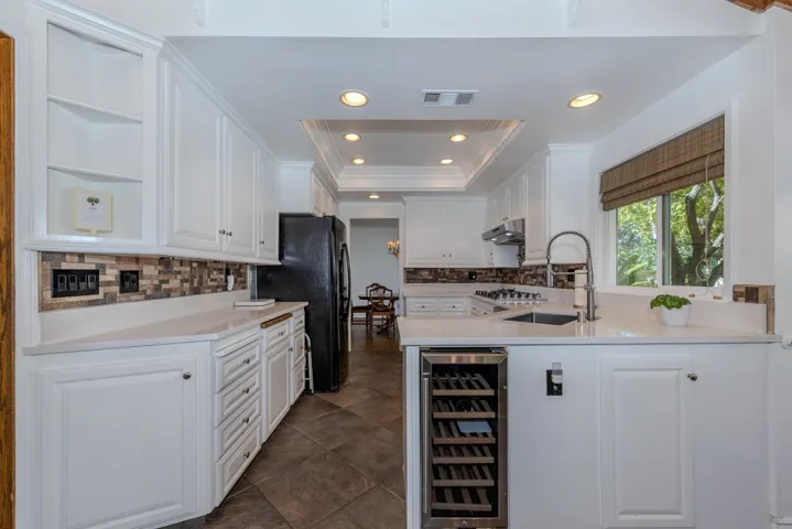 Kitchen (note brand new wine fridge)
