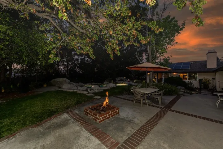 evening, back patio