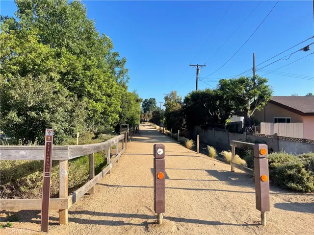 Walking trail behind the house
