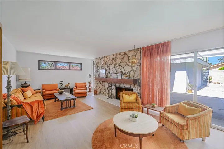 MId-Century home on a large lot.