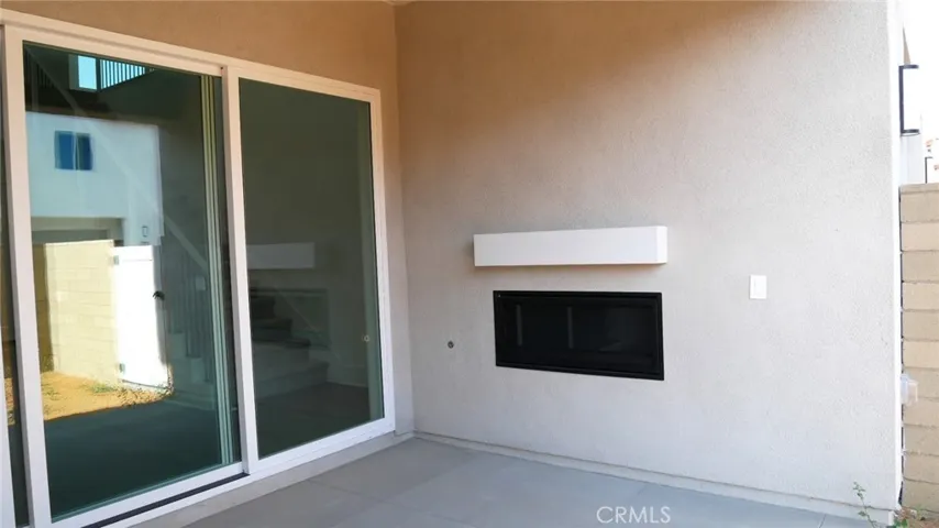 Back patio with Gas fireplace